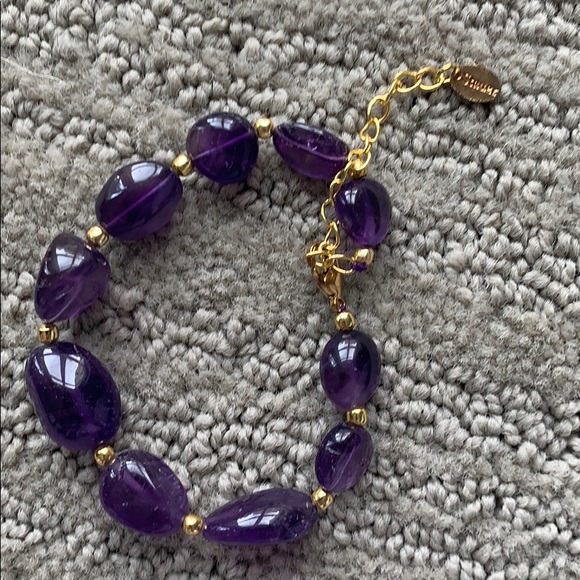 Stauer purple bracelet and necklace set - Picture 2 of 4